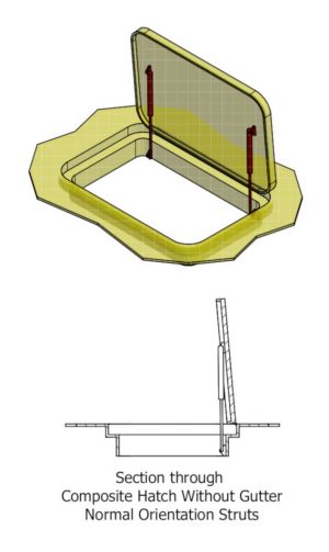 Composite Hatch No Gutter Normal Struts